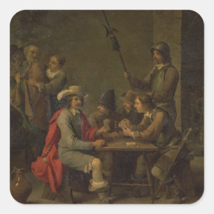 Adesivo Quadrado A recusa de St Peter, 1646 (óleo em canvas)