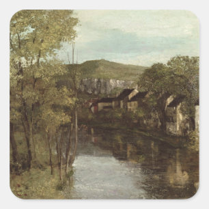 Adesivo Quadrado A reflexão de Ornans, c.1872