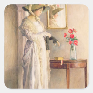 Adesivo Quadrado A Reflexão de um momento, 1909