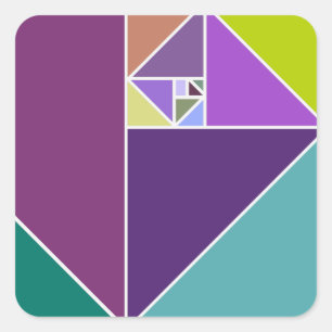 Adesivo Quadrado A relação dourada