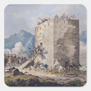 Adesivo Quadrado A resistência de quarenta rebeldes gregos