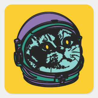 Adesivo Quadrado A Respiração De Gato Astro Intensifica...