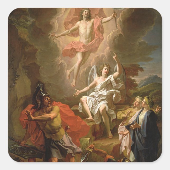 Adesivo Quadrado A ressurreição do Cristo, 1700 (Frente)