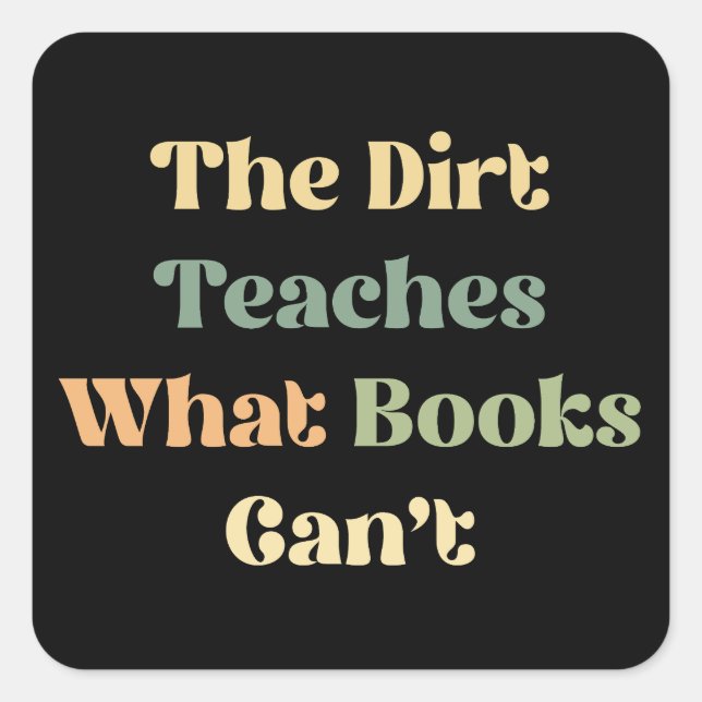 Adesivo Quadrado A saia ensina quais livros não podem (Frente)