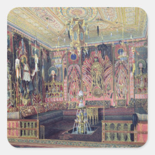 Adesivo Quadrado A Sala Árabe no Palácio de Catherine 0