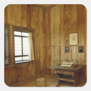 Adesivo Quadrado A sala de Luther no castelo de Wartburg