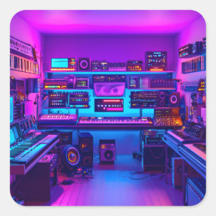 Adesivo Quadrado A Sala de Música