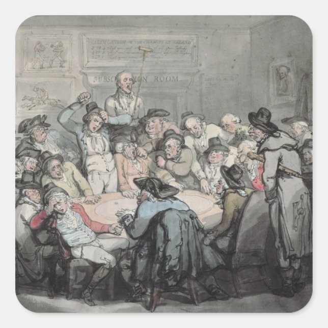 Adesivo Quadrado A sala de perigo (Frente)