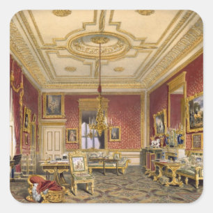 Adesivo Quadrado A Sala de Sessão Privada da Rainha, Castelo de Win