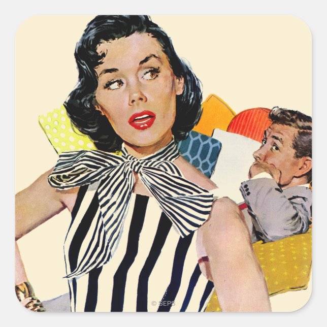 Adesivo Quadrado A Senhora Foi Insultada (Frente)