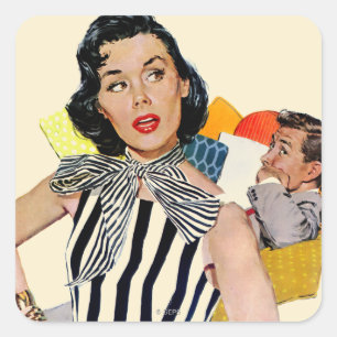 Adesivo Quadrado A Senhora Foi Insultada