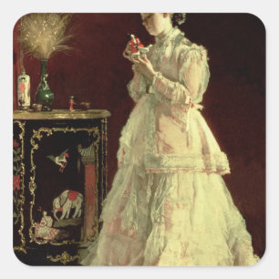 Adesivo Quadrado A senhora no rosa, 1867