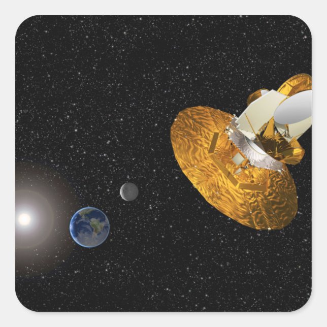 Adesivo Quadrado A Sonda Anisotropia de Micro-Ondas Wilkinson (Frente)