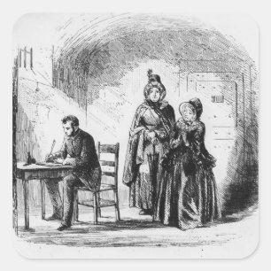 Adesivo Quadrado A Sra. Bagnet retorna de sua expedição