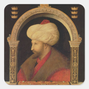 Adesivo Quadrado A sultão Mehmet II 1480