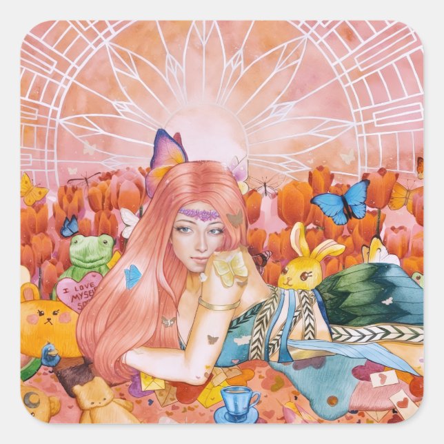 Adesivo Quadrado A Tarde (Frente)