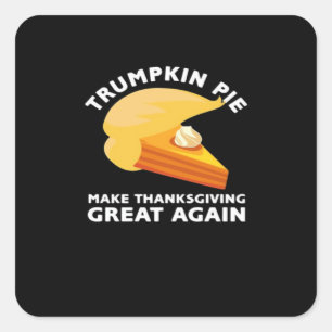 Adesivo Quadrado A Tartaruga Trumpkin Faz Excelente De Ação De Graç