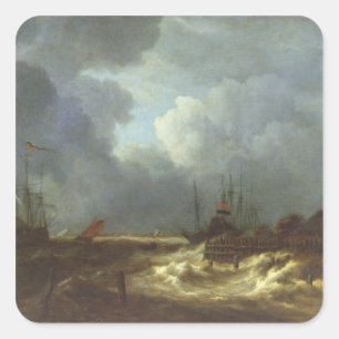 Adesivo Quadrado A tempestade