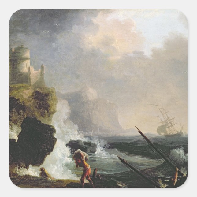 Adesivo Quadrado A Tempestade (Frente)