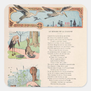 Adesivo Quadrado A Tempestade e a Raposa das Fábricas