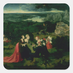 Adesivo Quadrado A tentação de St Anthony