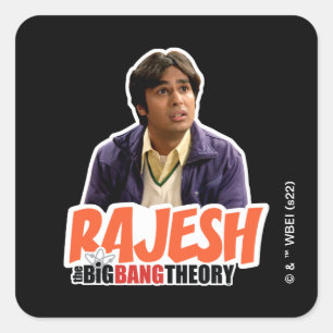 Adesivo Quadrado A Teoria do Big Bang   Rajesh