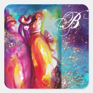 Adesivo Quadrado A TERCEIRA MÁSCARA, monograma