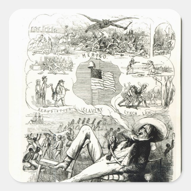 Adesivo Quadrado A Terra da Liberdade' (Frente)