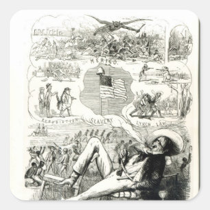 Adesivo Quadrado A Terra da Liberdade'