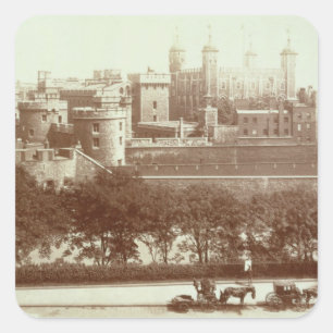 Adesivo Quadrado A torre de Londres (foto do sepia)