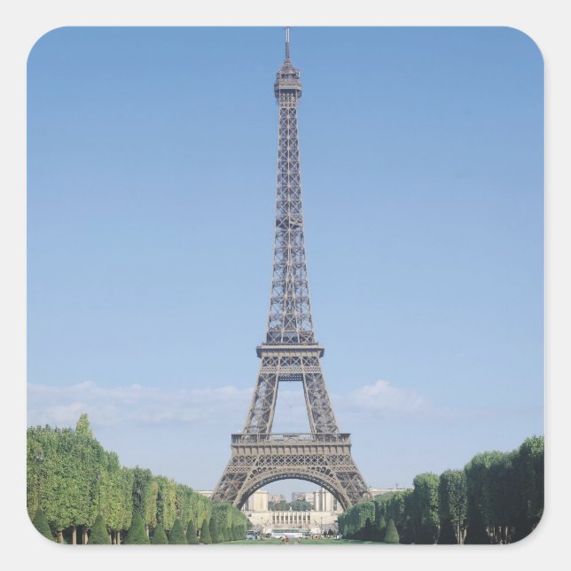 Adesivo Quadrado A Torre Eiffel (Frente)