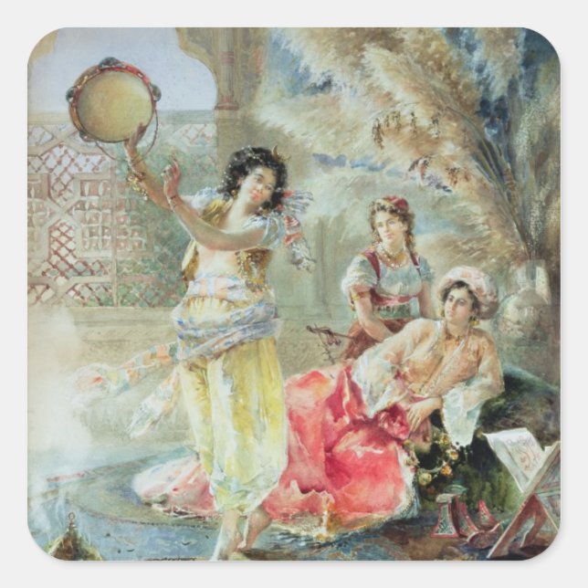 Adesivo Quadrado A tripanossomíase (c/c no papel) (Frente)