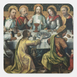 Adesivo Quadrado A última ceia, 1482