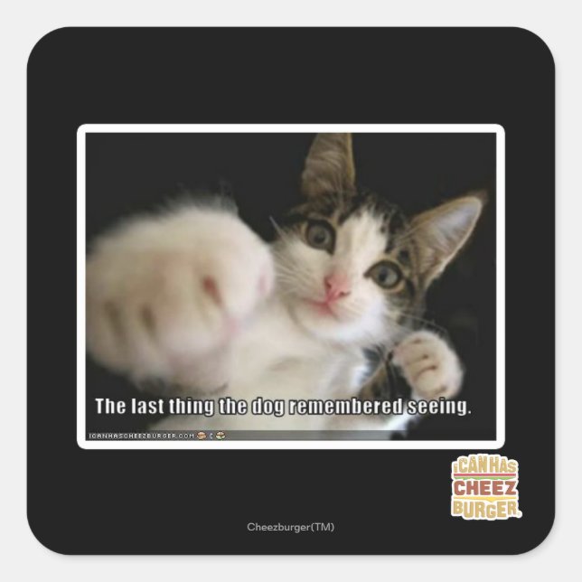 Adesivo Quadrado A última coisa (Frente)