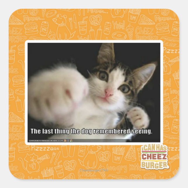 Adesivo Quadrado A última coisa (Frente)