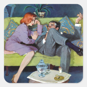 Adesivo Quadrado A última invasão de Monte preto