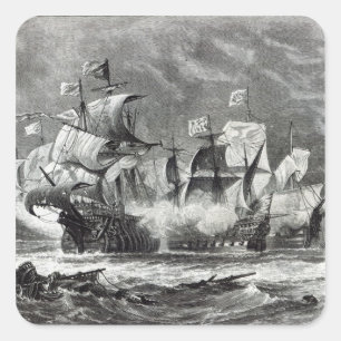 Adesivo Quadrado A vanguarda, sob o senhor William Inverno