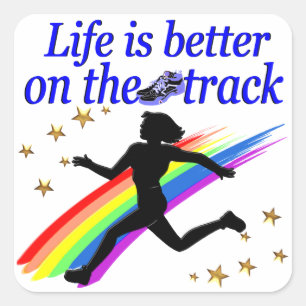 ADESIVO QUADRADO A VIDA AZUL É MELHOR NO DESIGN TRACK