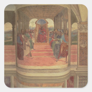 Adesivo Quadrado A vida de St. Benedict (fresco) (detalhe)