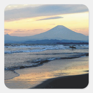 Adesivo Quadrado A Vida na Praia: Japão