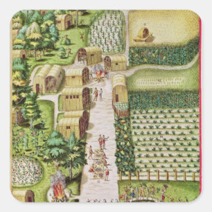 Adesivo Quadrado A Vila de Secoton