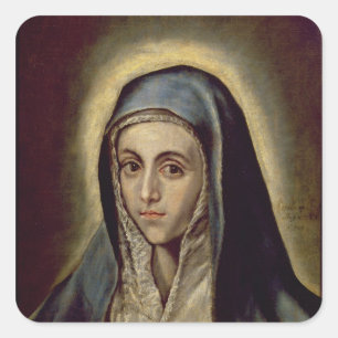 Adesivo Quadrado A Virgem Maria, c.1594-1604