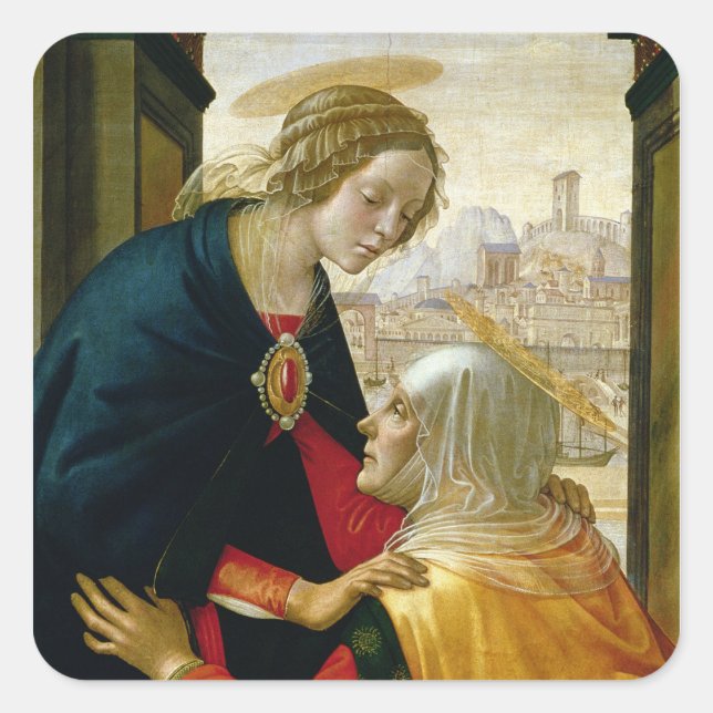 Adesivo Quadrado A Visitação, 1491 (Frente)