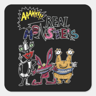 Adesivo Quadrado Aaahh!!! Real Monsters