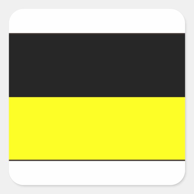 Adesivo Quadrado Aachen, Alemanha Flag (Frente)