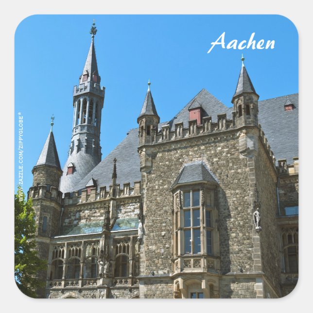 Adesivo Quadrado Aachen Stickers (Frente)