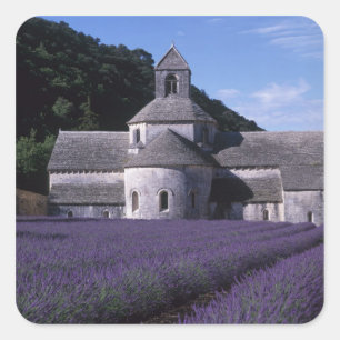 Adesivo Quadrado Abadia de Senanque, Gordes, Vaucluse, Provença, 2