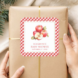 Adesivo Quadrado Abaixe A Maçã Do Ouvido