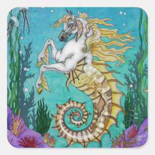 Adesivo Quadrado Abaixo de WaterHorse