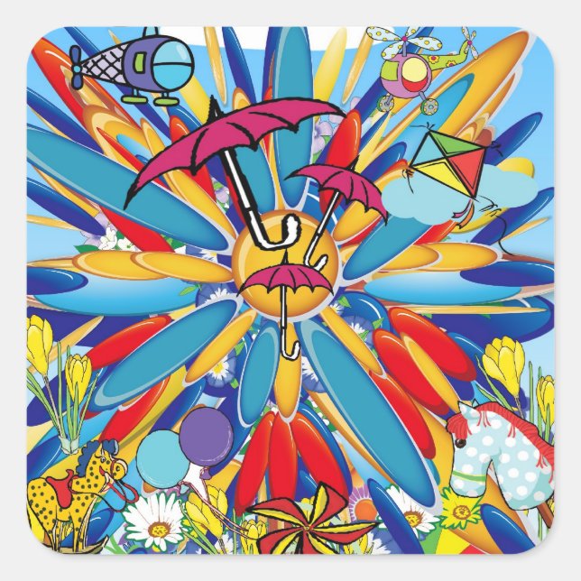 Adesivo Quadrado Abate de Verão! (Frente)